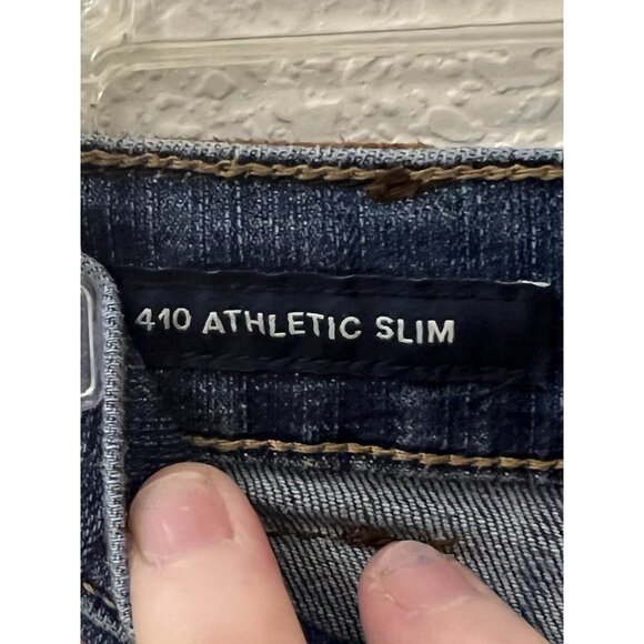 Men’s Lucky Brand Jeans Sz 36 X 32 (410 Athletic Slim) Lt. Wash Mid-rise - Picture 7 of 11